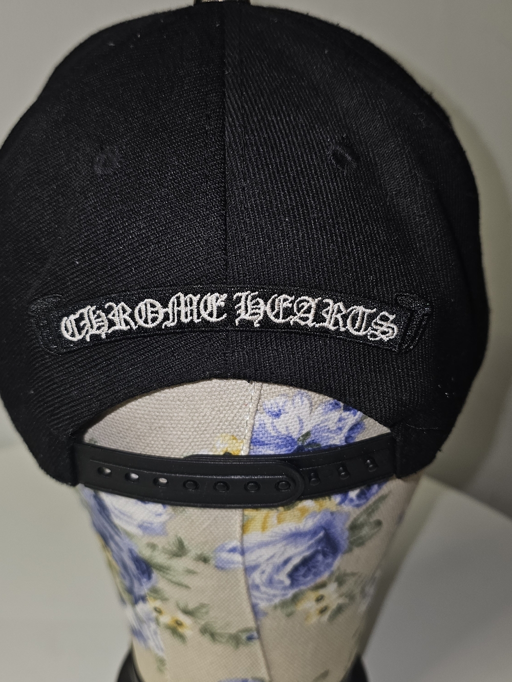 🔥 Chrome Hearts Baseball Cap Horseshoe Embroidery Y2k Grunge Skater - Picture 3 of 5